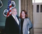 John Joseph Moakley with guest at the Moakley Portrait Unveiling Ceremony, 2001 by unknown