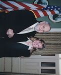 John Joseph Moakley with a guest at the Moakley Portrait Unveiling Ceremony, 2001 by unknown