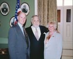 John Joseph Moakley with Tom and Doris Moakley at the Moakley Portrait Unveiling Ceremony, 2001 by unknown