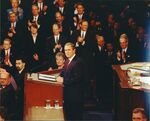 President George W. Bush at the State of the Union Address, January 2001 by unknown