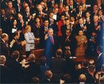 John Joseph Moakley (distant shot) at the State of the Union Address, #3, January 2001 by unknown