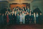 Group photograph of John Joseph Moakley, Tip O'Neill, and other members of a congressional delegation to China, 1983 by unknown