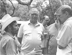 John Joseph Moakley, James P. McGovern, Leonel Gomez, and William Walker (U.S. Ambassador to El Salvador) in El Salvador Trip during the Jesuit murder investigation, 1991 by unknown