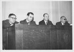 John Joseph Moakley at a Massachusetts State House Committee on Legal Affairs hearing (Moakley is second from left), 1958 by unknown