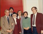 Group photograph of John Joseph Moakley's staff at his Taunton, Massachusetts district office opening, January 1983 by unknown