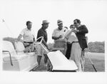 Speaker Tip O'Neill preparing to sign the Tax Bill at Eastward Ho Golf Course, 1980s by Kenneth Jewell