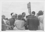 John Joseph Moakley (in center) meeting at the waterfront with a crowd of constituents, circa 1970 by unknown