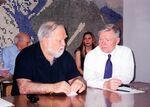 John Joseph Moakley and William M. Bulger sitting at desk, congressional delegation to Cuba, 2000 by unknown