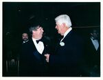 Moakley staff member Jack Dooling (Rules Committee), left, talking with Tip O'Neill by unknown