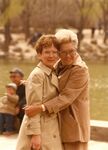 Evelyn Moakley hugs another women during a congressional trip to China by unknown