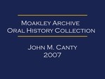 Oral history interview with John Canty (OH-070)