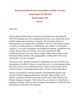 Rosenberg Institute for East Asian Studiesat Suffolk UniversityAnnual Report for 2009-2010