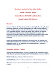 Rosenberg Institute for East Asian Studies at Suffolk University Annual Report for 2019-2020