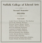 Suffolk University College of Liberal Arts (CLAS) list of cum laude students by Suffolk University