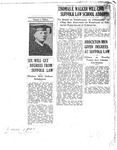 Scrapbook containing a variety of news clippings about Suffolk University, 1930-1931 by Unknown