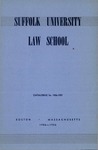 Suffolk University Law School Catalog, 1956-1957 by Suffolk University Law School