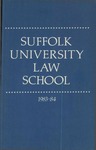 Suffolk University Law School Catalog, 1983-1984 by Suffolk University Law School