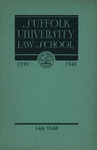 Suffolk University Law School course catalog, 1939-1940