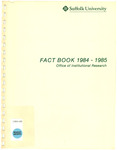 Suffolk University Factbook, 1984-1985 by Suffolk University