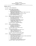 Eugene O'Neill International Conference 1995: O'Neill's People, schedule of events